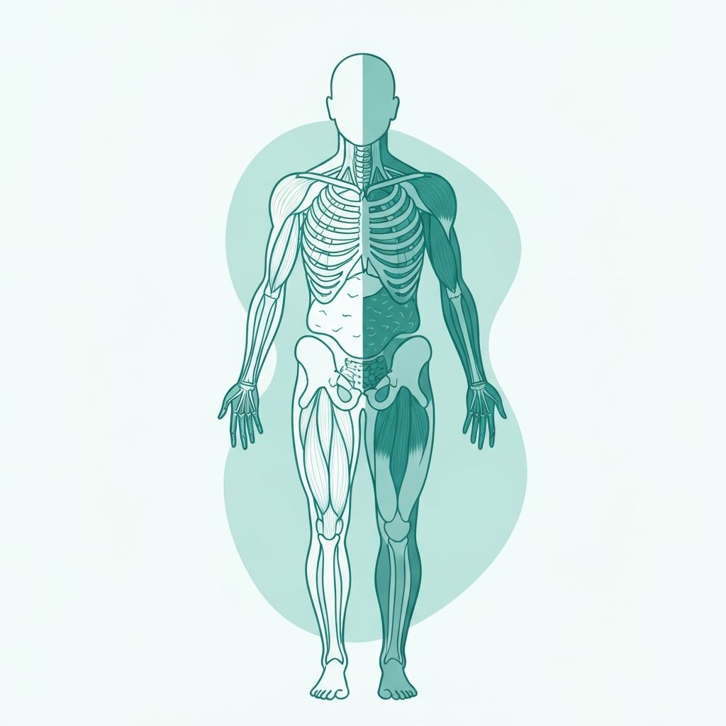 Abstract illustration of wellness and body composition